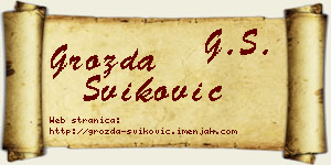 Grozda Šviković vizit kartica